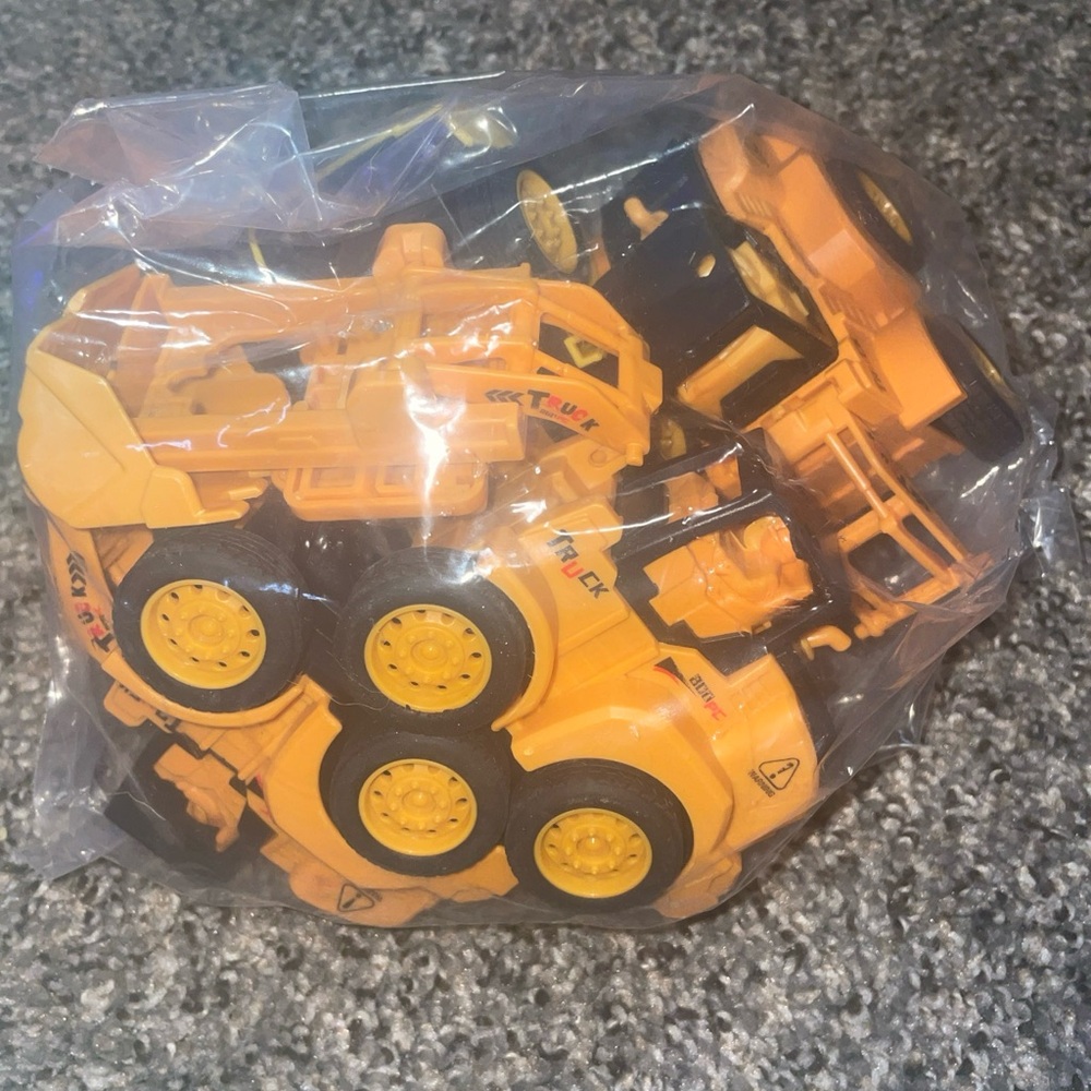 Toy Construction Vehicle Set - Orange